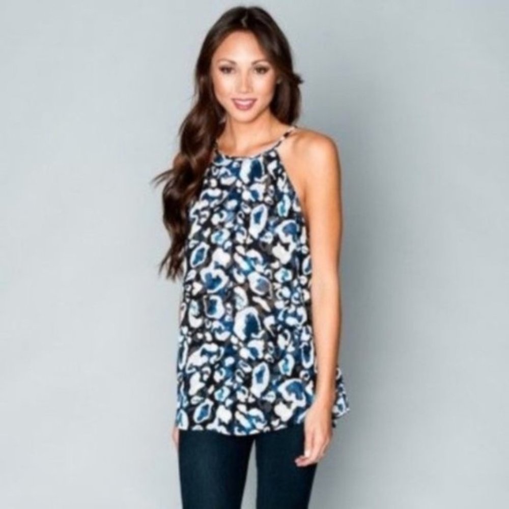 Show Me Your MuMu | El Bandito Blue Pattern Tank